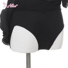 画像2: 【送料無料】Q541デコルテレースとオフショルフリルの地雷ビキニ《予約受付》 (2)