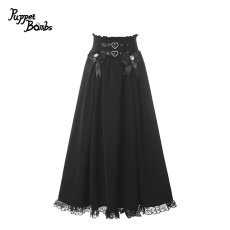 画像1: 【送料無料】Q549 ハートベルトロングスカート《予約受付》 (1)