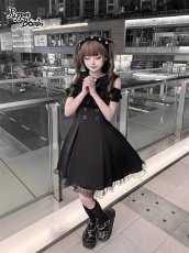 画像4: 【送料無料】Q554 オフショルフリルロングワンピース《予約受付》 (4)