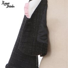 画像2: 【Last one】【Puppet Bombs】Q56 フレア袖ツイードアウター【30％OFF】 (2)