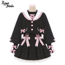 画像3: 【Last one】【Puppet Bombs】Q56 フレア袖ツイードアウター【30％OFF】 (3)