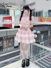 画像6: 【送料無料】Q567 レースティアードコルセット風ワンピース《予約受付》 (6)