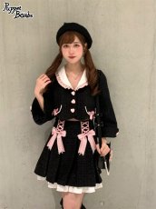 画像11: 【Last one】【Puppet Bombs】Q57 ボックスプリーツツイードスカート【30％OFF】 (11)