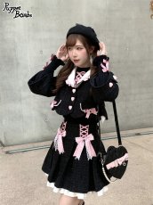 画像19: 【Last one】【Puppet Bombs】Q57 ボックスプリーツツイードスカート【30％OFF】 (19)