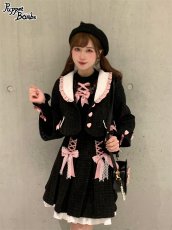 画像8: 【Last one】【Puppet Bombs】Q57 ボックスプリーツツイードスカート【30％OFF】 (8)