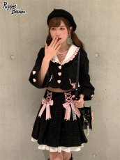 画像9: 【Last one】【Puppet Bombs】Q57 ボックスプリーツツイードスカート【30％OFF】 (9)