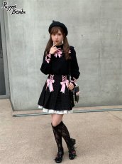 画像15: 【Last one】【Puppet Bombs】Q57 ボックスプリーツツイードスカート【30％OFF】 (15)