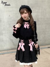 画像22: 【Last one】【Puppet Bombs】Q57 ボックスプリーツツイードスカート【30％OFF】 (22)