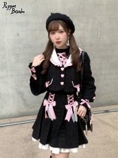 画像23: 【Last one】【Puppet Bombs】Q57 ボックスプリーツツイードスカート【30％OFF】 (23)