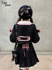 画像24: 【Last one】【Puppet Bombs】Q57 ボックスプリーツツイードスカート【30％OFF】 (24)