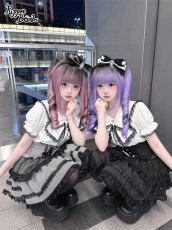 画像2: 【送料無料】Q575 ドットチュールティアードスカパン《予約受付》 (2)