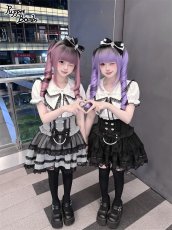 画像6: 【送料無料】Q575 ドットチュールティアードスカパン《予約受付》 (6)