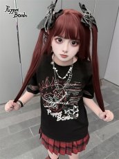 画像2: 【送料無料】Q598ロック☆ストロベリーバイカラーTシャツ《予約受付》【計5000円以上】 (2)