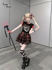 画像11: 【送料無料】Q598ロック☆ストロベリーバイカラーTシャツ《予約受付》【計5000円以上】 (11)