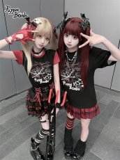 画像12: 【送料無料】Q598ロック☆ストロベリーバイカラーTシャツ《予約受付》【計5000円以上】 (12)