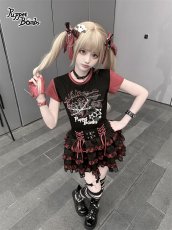 画像5: 【送料無料】Q598ロック☆ストロベリーバイカラーTシャツ《予約受付》【計5000円以上】 (5)