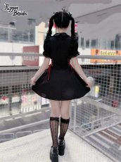 画像8: 【送料無料】Q578 ワインリボンレースアップワンピース《予約受付》 (8)