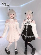 画像7: 【送料無料】Q579 ホルターネックオフショルフリルセットアップ《予約受付》 (7)