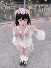 画像8: 【Last one】【Puppet Bombs】QS22 うさぎモチーフ付きチェックベレー帽【30％OFF】 (8)