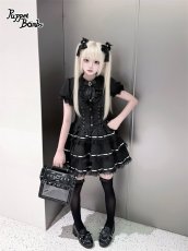 画像9: 【送料無料】Q584 レイヤード風レースアップティアードワンピース《予約受付》 (9)