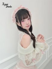 画像3: 【送料無料】Q593 レースフリルオフショルニットトップス《予約受付》 (3)