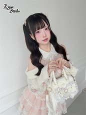 画像4: 【送料無料】Q593 レースフリルオフショルニットトップス《予約受付》 (4)