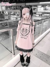 画像8: 【BlackShamrock】FZ8 クロスハートフリル厚底パンプス (8)