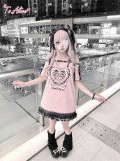 画像11: 【BlackShamrock】FZ8 クロスハートフリル厚底パンプス (11)