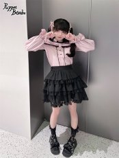 画像10: 【PuppetBombs】Q60 リボン風オフショルレーストップス (10)