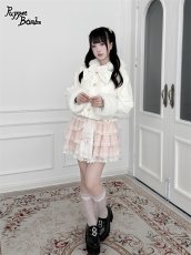 画像8: 【送料無料】Q600うさ耳フードハートポケットファーショートコート《予約受付》 (8)