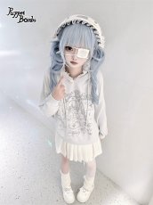 画像5: 【送料無料】Q601病みかわナースちゃんプリント猫耳パーカー《予約受付》 (5)