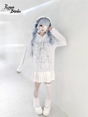 画像7: 【送料無料】Q601病みかわナースちゃんプリント猫耳パーカー《予約受付》 (7)