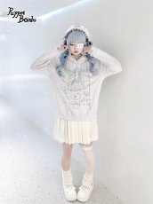 画像8: 【送料無料】Q601病みかわナースちゃんプリント猫耳パーカー《予約受付》 (8)