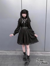 画像5: 【PuppetBombs】Q6 フロントチュールラッフルカラーワンピース【50%OFF】【期間限定】 (5)