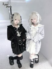 画像2: 【送料無料】Q602 レースセーラーフリルパーカー《予約受付》 (2)