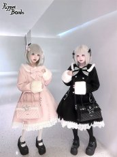 画像6: 【送料無料】Q603ハートダブルボタンロングファーコート《予約受付》 (6)