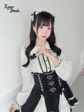 画像1: 【送料無料】Q604レースリボンうさみみセーラーブラウス《予約受付》 (1)