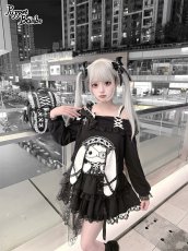 画像2: 【送料無料】Q605うさちゃんオフショルワンピース《予約受付》 (2)