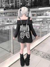 画像9: 【送料無料】Q605うさちゃんオフショルワンピース《予約受付》 (9)