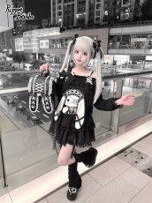 画像4: 【送料無料】Q605うさちゃんオフショルワンピース《予約受付》 (4)
