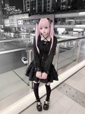 画像3: 【送料無料】Q607ハートボタンAラインワンピース《予約受付》 (3)