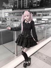 画像4: 【送料無料】Q607ハートボタンAラインワンピース《予約受付》 (4)
