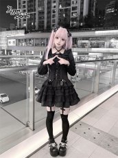 画像5: 【送料無料】Q607ハートボタンAラインワンピース《予約受付》 (5)