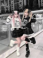 画像11: 【送料無料】Q616チェーン×ベルトティアードスカパン《予約受付》 (11)
