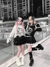 画像14: 【送料無料】Q616チェーン×ベルトティアードスカパン《予約受付》 (14)