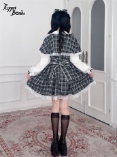 画像10: 【送料無料】Q623チェックケープワンピース《予約受付》 (10)