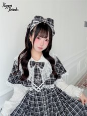 画像6: 【送料無料】Q623チェックケープワンピース《予約受付》 (6)