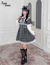 画像7: 【送料無料】Q623チェックケープワンピース《予約受付》 (7)
