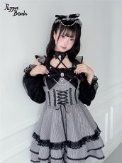画像2: 【送料無料】QS277ハートビジューリボンチョーカー《予約受付》【計5000円以上】 (2)