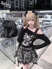 画像1: 【送料無料】Q630ギンガムベルトデザインスカート《予約受付》 (1)